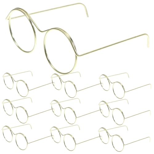 LAPYAPPE Mini-Brille Für Puppen Handgefertigt Metallrahmen Großpackung Mit 10 Puppen Anziehspielzeug LAPYAPPE Mini-Brille Für Puppen Handgefertigt Metallrahmen Großpackung Mit 10 Puppen Anziehspielzeug von LAPYAPPE