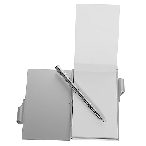 LAPYAPPE Mini Notizbuch Stift Tragbares Notizblock für Schule Büro und Zuhause für Schnelle Notizen und Erinnerungen Silberfarben LAPYAPPE Mini Notizbuch Stift Tragbares Notizblock für Schule Büro und Zuhause für Schnelle Notizen und Erinnerungen Silberfarben von LAPYAPPE