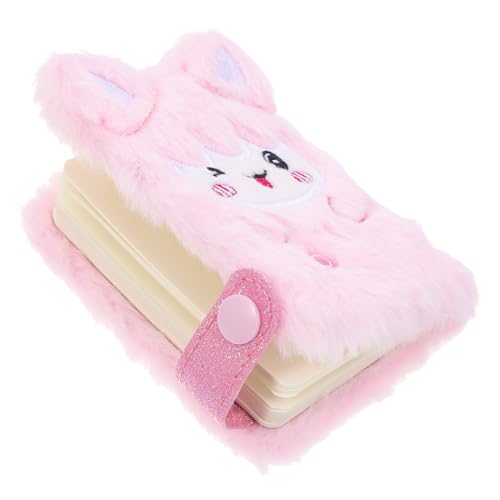 LAPYAPPE Niedliches Mini Notizbuch mit Plüscheinband Cartoon Schaf Vielseitig Einsetzbar für Schule Büro und Reisen Exquisites Design von LAPYAPPE