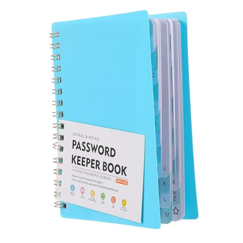 LAPYAPPE Passwortbuch mit Alphabetischen Registertabs Hardcover Logbuch für Passwörter und Website Adressen Multifunktionales Notizbuch mit Hochwertigem Blutfestem Papier Praktisches von LAPYAPPE