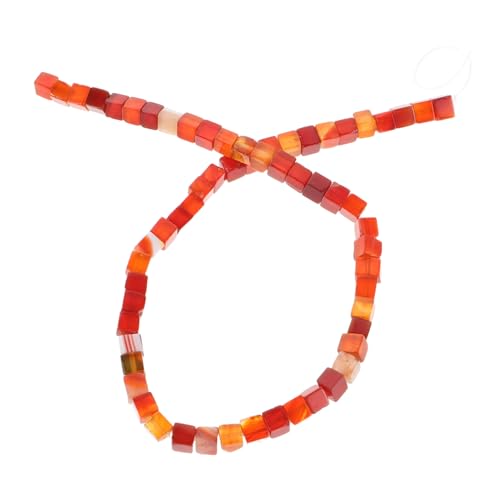 LAPYAPPE Rote Würfel Abstandshalter Perlen Lose Würfel Edelstein Schmuckherstellung Für DIY Armbänder Halsketten Charms von LAPYAPPE