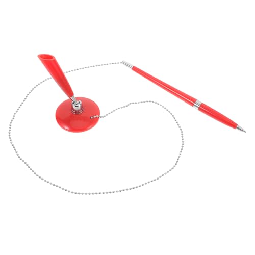 LAPYAPPE Stift unterschreiben Kette Griff Stifte feine Spitze glatt schreibende Stifte kugelschreiber Stehender Design-Stift Stifte für die Bank Plastik rot LAPYAPPE Stift unterschreiben Kette Griff Stifte feine Spitze glatt schreibende Stifte kugelschreiber Stehender Design-Stift Stifte für die Bank Plastik rot von LAPYAPPE