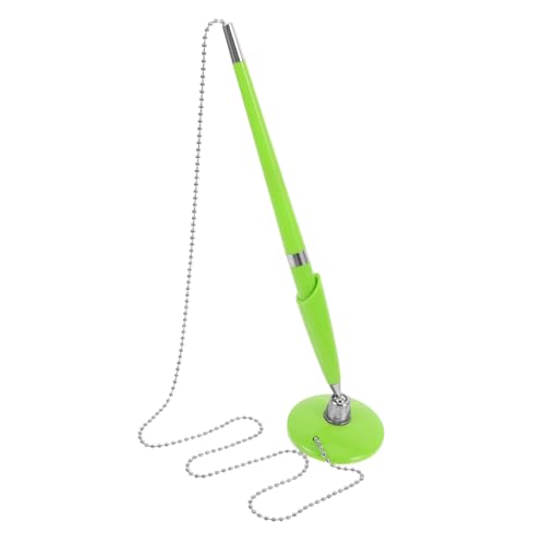 LAPYAPPE Stift unterschreiben ausgefallener Stift Schreibwaren Ketten Schwarz Schlüsselbund Business-Signatur-Stift Tischfester Stift Desktop-Kugelschreiber Plastik Green von LAPYAPPE
