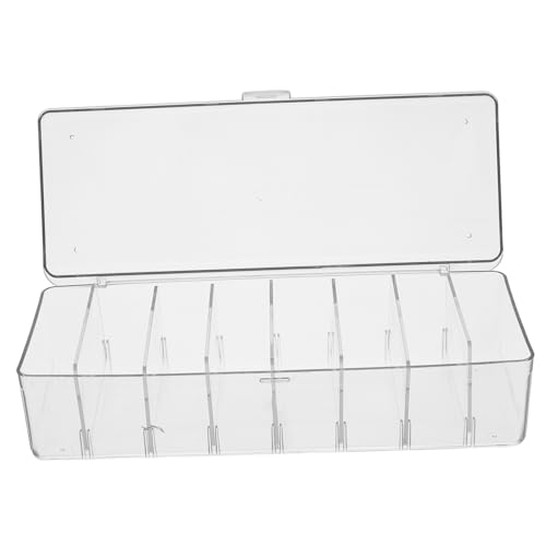 LAPYAPPE Transparente Kabel Aufbewahrungsbox mit Verstellbaren Fächern Organizer für Kabel Karten und Kleine Gegenstände für Schreibtisch und Zuhause LAPYAPPE Transparente Kabel Aufbewahrungsbox mit Verstellbaren Fächern Organizer für Kabel Karten und Kleine Gegenstände für Schreibtisch und Zuhause von LAPYAPPE
