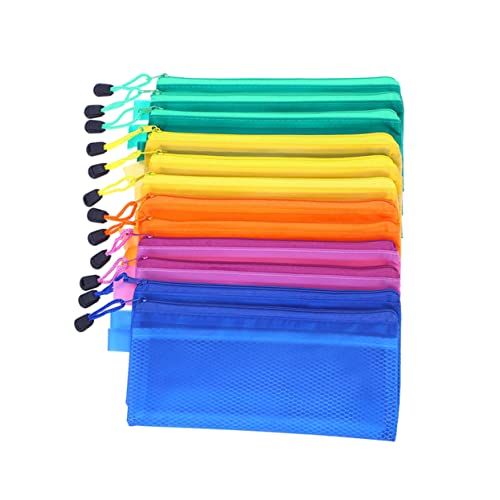 LAPYAPPE Wasserdichte Portfolio Tasche mit Reißverschluss Teiliges für Reiseunterlagen Robustes PVC Vielseitig Einsetzbar für Kosmetik und Stifte von LAPYAPPE