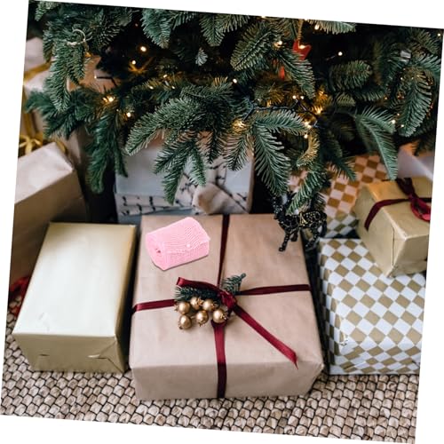 LAPYAPPE Weihnachtsdekorationsstoffrolle Jute Blasses Sackleinenband Wimpelband Weihnachtliche Farbige Verpackung Breites Band Kranzband Weihnachtsbaumband Girlandenband Für von LAPYAPPE