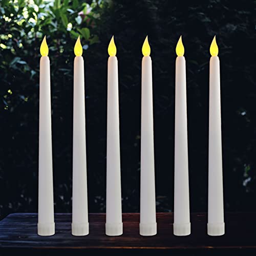 Ardux LED-Kerzen, flammenlos, batteriebetriebene Kerzen, für Zuhause, beim Abendessen, auf der Party, Hochzeit, beim Geburtstag, 27,9 cm, 6er-Set von LARDUX