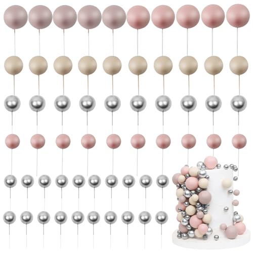 LARDUX 60 PCS Tortendeko Kugel- Backen Kuchen Dekorationen DIY Mini Ballon Cupcake Einsatz für Geburtstag Party Baby Dusche Hochzeit -Nackt LARDUX 60 PCS Tortendeko Kugel- Backen Kuchen Dekorationen DIY Mini Ballon Cupcake Einsatz für Geburtstag Party Baby Dusche Hochzeit -Nackt von LARDUX
