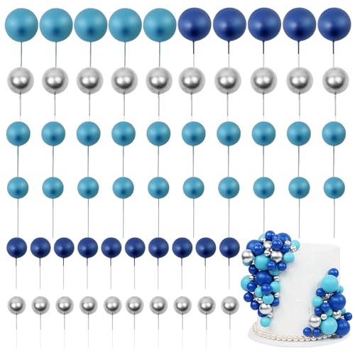 LARDUX 60 PCS Tortendeko Kugel - Backen Kuchen Dekorationen DIY Mini Ballon Cupcake Einsatz für Kinder Junge Geburtstag Party Baby Dusche Hochzeit - Marineblau LARDUX 60 PCS Tortendeko Kugel - Backen Kuchen Dekorationen DIY Mini Ballon Cupcake Einsatz für Kinder Junge Geburtstag Party Baby Dusche Hochzeit - Marineblau von LARDUX