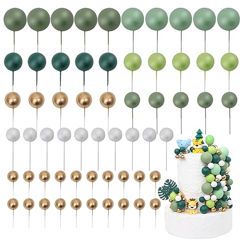 LARDUX 60 PCS Tortendeko kugeln-tortendeko geburtstag mit Wild One Mini Ballon Cupcake DIY Einsatz für Kinder Geburtstag Party Baby Dusche Mädchen Jungen- Grün LARDUX 60 PCS Tortendeko kugeln-tortendeko geburtstag mit Wild One Mini Ballon Cupcake DIY Einsatz für Kinder Geburtstag Party Baby Dusche Mädchen Jungen- Grün von LARDUX