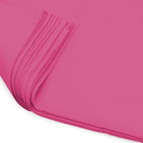 10 x lebhaftes Seidenpapier, 500 x 750 mm, für Geschenktüten, Verpackungen, Blumen, Hochzeit, Kunsthandwerk – Qualität, säurefrei (Rosa) von LARRYROO