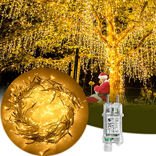 LARS360 LED Eisregen Lichterkette, Eiszapfen Lichtervorhang, Strom Lichterketten, Außen/Innen, 8 Modi, IP44, Warmweiß, 5M, 5m - 200er Led LARS360 LED Eisregen Lichterkette, Eiszapfen Lichtervorhang, Strom Lichterketten, Außen/Innen, 8 Modi, IP44, Warmweiß, 5M, 5m - 200er Led von LARS360