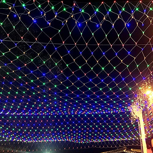 LARS360 LED Lichternetz 6x2m 280LEDs Außen und Innen Lichterkettenvorhang mit 8 Leuchtmodi RGB Lichterkettennetz IP44 Wasserfest mit Stecker für Weihnachten Halloween Hochzeit Party LARS360 LED Lichternetz 6x2m 280LEDs Außen und Innen Lichterkettenvorhang mit 8 Leuchtmodi RGB Lichterkettennetz IP44 Wasserfest mit Stecker für Weihnachten Halloween Hochzeit Party von LARS360