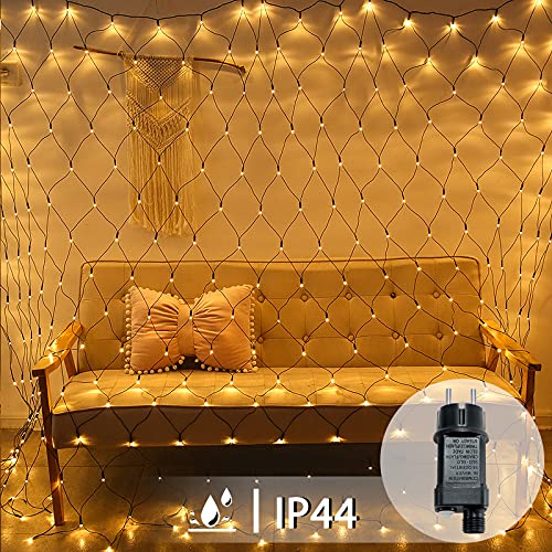 LARS360 LED Lichternetz 6x2m 280LEDs Außen und Innen Lichterkettenvorhang mit 8 Leuchtmodi Warmweiß Lichterkettennetz IP44 Wasserfest mit Stecker für Weihnachten Halloween Hochzeit Party LARS360 LED Lichternetz 6x2m 280LEDs Außen und Innen Lichterkettenvorhang mit 8 Leuchtmodi Warmweiß Lichterkettennetz IP44 Wasserfest mit Stecker für Weihnachten Halloween Hochzeit Party von LARS360