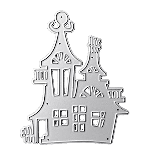 Metall-Schloss-Stanzformen für Scrapbooking, Album, Papierkarten, dekorativ, handgefertigt, Basteln, Prägeschablonen, 25. Dezember, Ornament, Prägeschablonen für Scrapbooking, Handwerk von LARUISEE