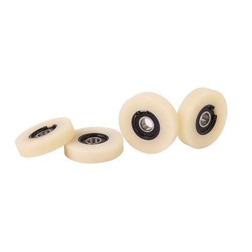 Satz mit 4 Laufrollen mit Kugellager - Nylon Rollen für Palettenhubwagen - Hubwagen Räder Durchmesser 50 mm, Breite 12 mm - Lager 10 mm - Präzise maschinenbearbeitet - Verschiedene Breiten Satz mit 4 Laufrollen mit Kugellager - Nylon Rollen für Palettenhubwagen - Hubwagen Räder Durchmesser 50 mm, Breite 12 mm - Lager 10 mm - Präzise maschinenbearbeitet - Verschiedene Breiten von LASANA SMART MACHINES