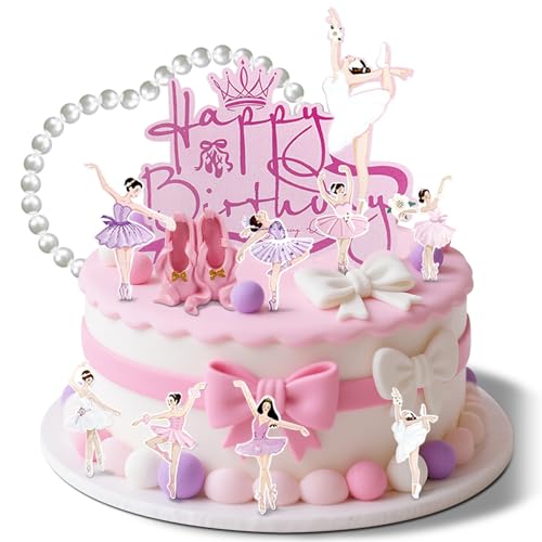Kuchendekoration für Mädchen, Ballett-Tänzerin, Ballett, Geburtstagsparty, Dekoration Kuchendekoration für Mädchen, Ballett-Tänzerin, Ballett, Geburtstagsparty, Dekoration von LAST HOE DOWN