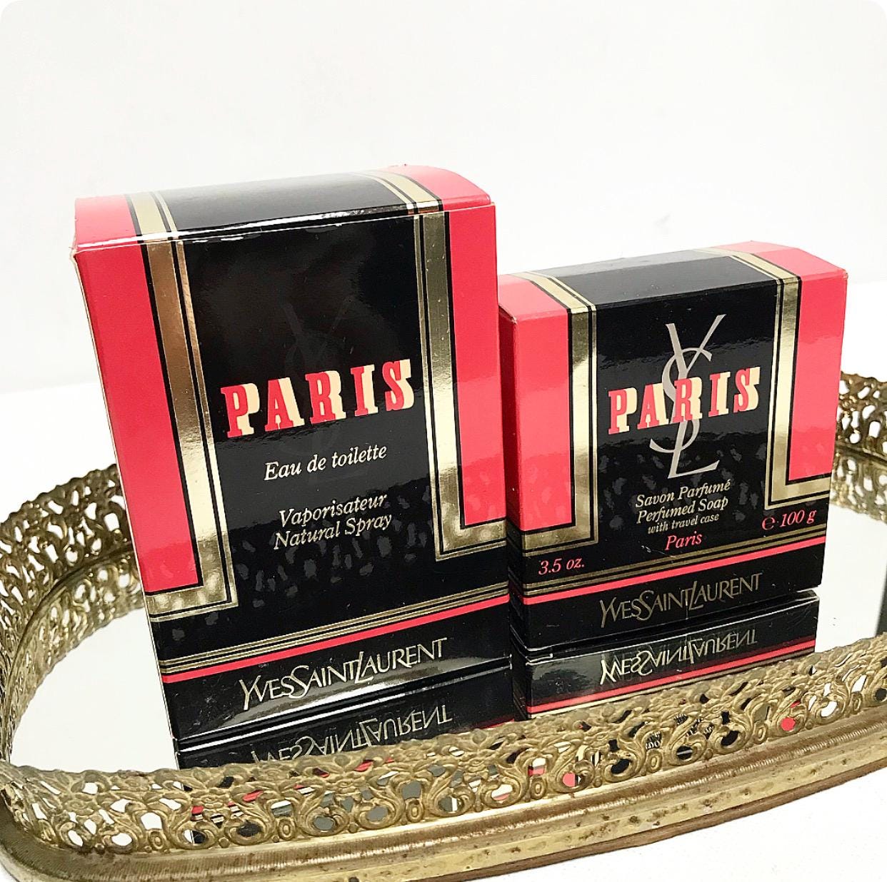 Vintage Original Ysl Yves Saint Laurent "Paris" Duft, Eau De Toilette Und Parfum Seife Vintage Original Ysl Yves Saint Laurent "Paris" Duft, Eau De Toilette Und Parfum Seife von LASTWALLFLOWER