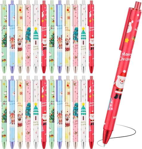 LATERN 60 Stück Weihnachts Gel Tintenstifte, 6 Stile Einziehbar Kugelschreiber 15CM Weihnachtsbaum Schneemann Rentier Weihnachtsmann Tintenroller für Strümpfefüller Gastgeschenke Kindergeschenk LATERN 60 Stück Weihnachts Gel Tintenstifte, 6 Stile Einziehbar Kugelschreiber 15CM Weihnachtsbaum Schneemann Rentier Weihnachtsmann Tintenroller für Strümpfefüller Gastgeschenke Kindergeschenk von LATERN