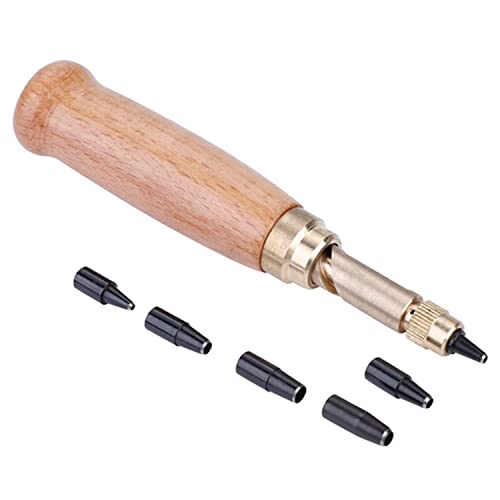 LATRAT 1 Set Schraublocher für Gürtel Uhrenbänder Holzgriff, Lochstanzer für Papier Leder mit 1.5/2/2.5/3/3.5/4mm 6 Arten Lochdurchmesser Lederwerkzeuge LATRAT 1 Set Schraublocher für Gürtel Uhrenbänder Holzgriff, Lochstanzer für Papier Leder mit 1.5/2/2.5/3/3.5/4mm 6 Arten Lochdurchmesser Lederwerkzeuge von LATRAT