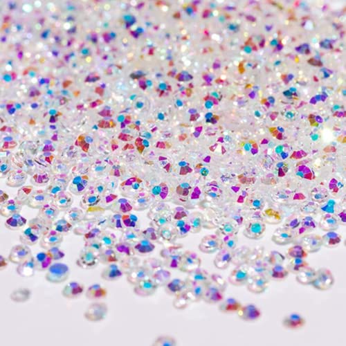 LATRAT 10.000 Stück Super Mini Strass Glas Strass 1,2mm Regenbogenkristall Handy Glitzer Handy Lange Haltbarkeit DIY Handwerk und Nagelkunst Dekoration (Notwendigkeit Kleber) von LATRAT