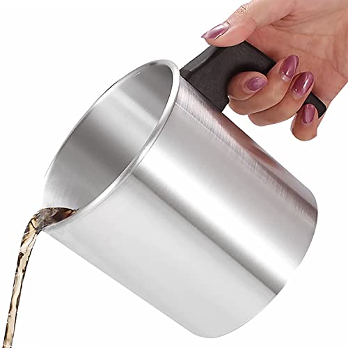 LATRAT Kerzenschmelztiegel, Metallkrug Zum Schmelzen Von Wachs, 1.2L Wachsbecher Duftkerze DIY Wachsschmelztiegel Krug Kerzenschmelztiegel für Kerzenherstellung und Seifenherstellung LATRAT Kerzenschmelztiegel, Metallkrug Zum Schmelzen Von Wachs, 1.2L Wachsbecher Duftkerze DIY Wachsschmelztiegel Krug Kerzenschmelztiegel für Kerzenherstellung und Seifenherstellung von LATRAT