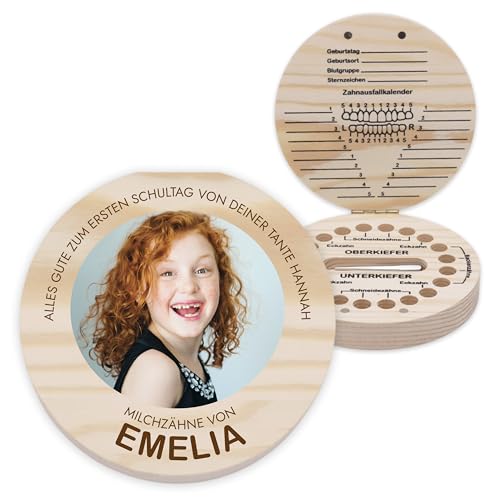 LAUBLUST Personalisierte Milchzahndose mit Foto - Zahnbox mit Farbfoto | Zahnfee Geschenk für Jungen & Mädchen - Milchzahnbox aus Holz & Zahndose für Milchzähne zum Aufstellen als Andenken für Kinder LAUBLUST Personalisierte Milchzahndose mit Foto - Zahnbox mit Farbfoto | Zahnfee Geschenk für Jungen & Mädchen - Milchzahnbox aus Holz & Zahndose für Milchzähne zum Aufstellen als Andenken für Kinder von LAUBLUST