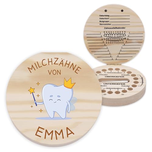 LAUBLUST Personalisierte Milchzahndose mit Namen - Zahnbox mit Zahnfee | Geschenk für Jungen & Mädchen - Milchzahnbox mit Pinzette & Holz Zahndose für Milchzähne zum Aufstellen als Andenken für Kinder LAUBLUST Personalisierte Milchzahndose mit Namen - Zahnbox mit Zahnfee | Geschenk für Jungen & Mädchen - Milchzahnbox mit Pinzette & Holz Zahndose für Milchzähne zum Aufstellen als Andenken für Kinder von LAUBLUST