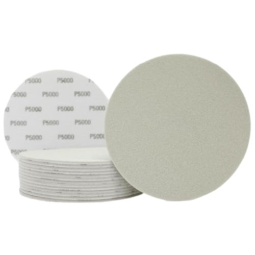 Klett-Schaumstoff-Trägerscheiben, 15,2 cm, Körnung P5000, 15 Stück, Karosserie, Reparatur, Lackschleifen, Mikrokratzer-Entfernung, Kollisionsreparatur, Sandkratzer, Mischplatten Klett-Schaumstoff-Trägerscheiben, 15,2 cm, Körnung P5000, 15 Stück, Karosserie, Reparatur, Lackschleifen, Mikrokratzer-Entfernung, Kollisionsreparatur, Sandkratzer, Mischplatten von LAUCO