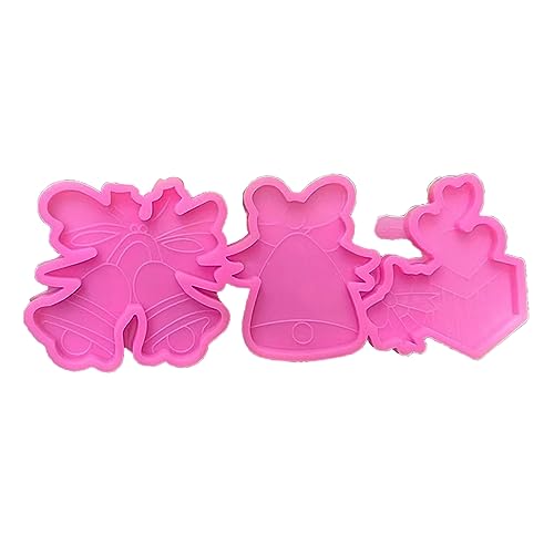 LAUDLY Silikonform für Weihnachtsanhänger, Bastelwerkzeug, Epoxidharz-Form für Weihnachtsmotiv-Zubehör von LAUDLY