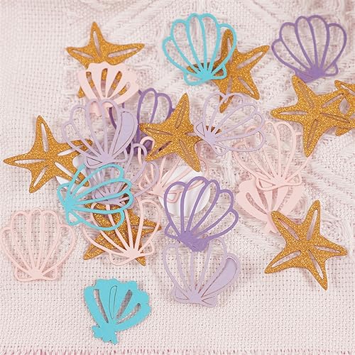 1 Beutel Meerjungfrau Party Thema Dekoration Muschel Stern Papier Konfetti Tischstreuung für Geburtstagsfeier Babyparty Hochzeit Party Supplies Geburtstag Dekoration für Mädchen 1 Beutel Meerjungfrau Party Thema Dekoration Muschel Stern Papier Konfetti Tischstreuung für Geburtstagsfeier Babyparty Hochzeit Party Supplies Geburtstag Dekoration für Mädchen von LAUOFSHA