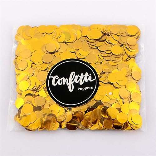 1 cm, 10 g/Beutel, Papier-Konfetti, gemischte Farben, für Hochzeit, Geburtstag, Party, Dekoration, rund, Seidenpapier für transparente Luftballons, Geburtstagsdekoration für Mädchen (wie Bild 01) von LAUOFSHA