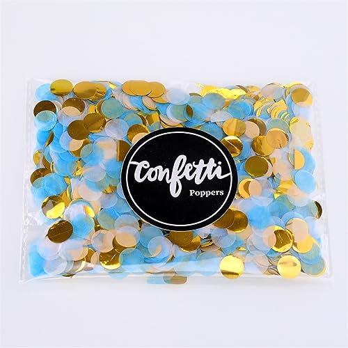 1 cm, 10 g/Beutel, Papier-Konfetti, gemischte Farben, für Hochzeit, Geburtstag, Party, Dekoration, rund, Seidenpapier für transparente Luftballons, Geburtstagsdekoration für Mädchen (wie Bild 28) von LAUOFSHA