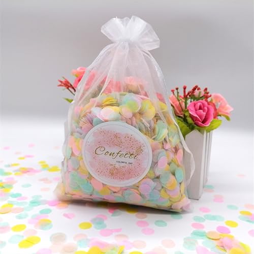 1 cm, 20 g/Beutel, magisches Gold-Papier-Konfetti, Hochzeit, Sprinke, Push-Pop, Mädchen, Babyparty, Einhorn, Party, Geburtstag, Dekoration für Mädchen (Baa10 Eiscreme) von LAUOFSHA