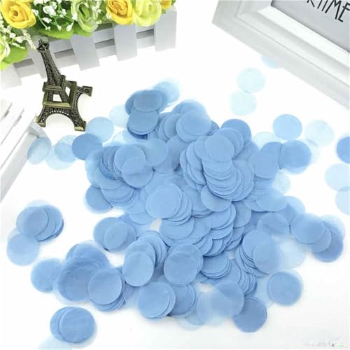 10 g pro Beutel, 2,5 cm, helle Farben, rund, Seidenpapier, Konfetti-Streusel für Ballon, Hochzeit, Geburtstag, Party, Tischdekoration, Geburtstagsdekoration für Mädchen (Nr. 19) von LAUOFSHA