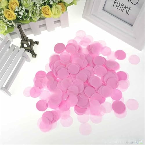 10 g pro Beutel, 2,5 cm, helle Farben, rund, Seidenpapier, Konfetti-Streusel für Ballon, Hochzeit, Geburtstag, Party, Tischdekoration, Geburtstagsdekoration für Mädchen (Nr. 2) von LAUOFSHA