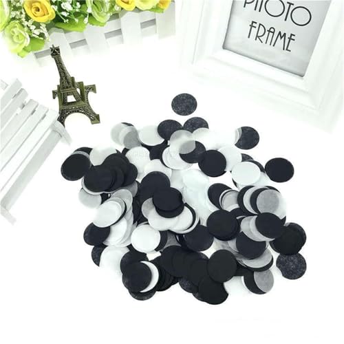 10 g pro Beutel, 2,5 cm, helle Farben, rund, Seidenpapier, Konfetti-Streusel für Ballon, Hochzeit, Geburtstag, Party, Tischdekoration, Geburtstagsdekoration für Mädchen (PT05) von LAUOFSHA