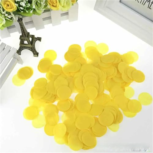 10 g pro Beutel, 2,5 cm, leuchtende Farben, rund, Seidenpapier, Konfetti-Streusel für Ballon, Hochzeit, Geburtstag, Party, Tischdekoration, Geburtstagsdekoration für Mädchen (Nr. 10) von LAUOFSHA