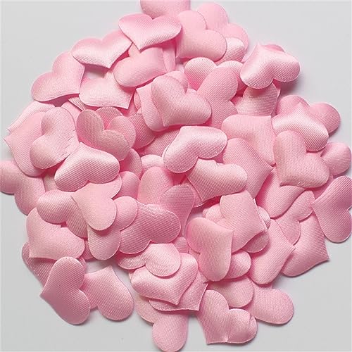 100 Stück/Set Schwammrosa herzförmige Konfetti, Hochzeit, Werfen, Blütenblätter, romantische Hochzeitsdekorationen, Geburtstagsdekoration für Mädchen (Rosa) von LAUOFSHA