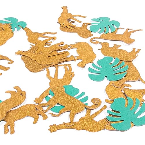 100pcs Hawaii Party Dekorationen Schildkröte Blatt Dschungel Tier Glitzer Konfetti Babyparty Safari Geburtstag Party Tischdekoration Geburtstag Dekoration für Mädchen 100pcs Hawaii Party Dekorationen Schildkröte Blatt Dschungel Tier Glitzer Konfetti Babyparty Safari Geburtstag Party Tischdekoration Geburtstag Dekoration für Mädchen von LAUOFSHA