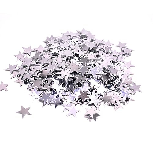 15 g/Beutel, goldfarbene silberne Sterne, Pailletten, 6 mm, 10 mm, Acryl, Laser-Konfetti, Tischstreuung für Hochzeit, Geburtstag, Party, Dekoration, Geburtstagsdekoration für Mädchen (SC03 Silber, 6 15 g/Beutel, goldfarbene silberne Sterne, Pailletten, 6 mm, 10 mm, Acryl, Laser-Konfetti, Tischstreuung für Hochzeit, Geburtstag, Party, Dekoration, Geburtstagsdekoration für Mädchen (SC03 Silber, 6 von LAUOFSHA