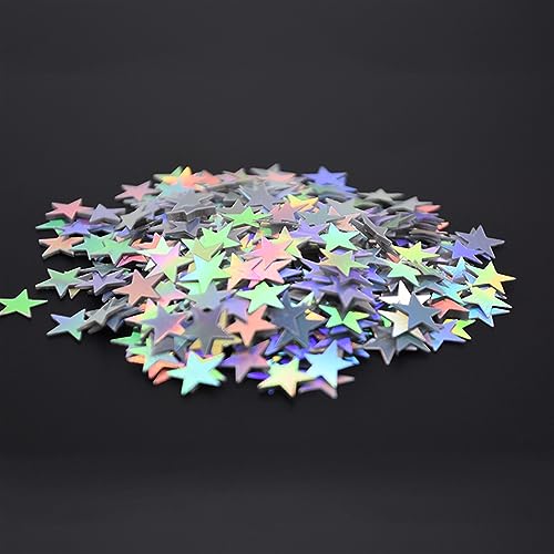 15 g/Beutel, goldfarbene und silberne Sterne, Pailletten, 6 mm, 10 mm, Acryl, Laser-Konfetti, Tischstreuung für Hochzeit, Geburtstag, Party, Dekoration, Geburtstagsdekoration für Mädchen (SC10 Laser, 15 g/Beutel, goldfarbene und silberne Sterne, Pailletten, 6 mm, 10 mm, Acryl, Laser-Konfetti, Tischstreuung für Hochzeit, Geburtstag, Party, Dekoration, Geburtstagsdekoration für Mädchen (SC10 Laser, von LAUOFSHA