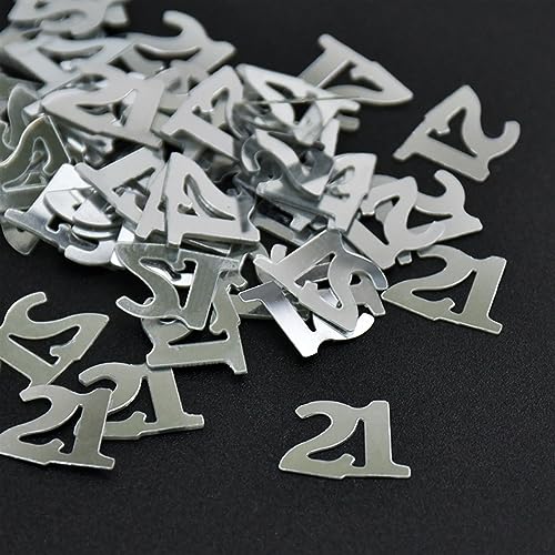 15 g/Beutel, silberfarbene Zahlen-Konfetti-Figur 1, 5, 30, 50, 60, 90, DIY-Geburtstagsparty-Dekorationen, Kinder, Erwachsene, Jahrestag, Geburtstag, Konfetti, Geburtstagsdekoration für Mädchen (Silber 15 g/Beutel, silberfarbene Zahlen-Konfetti-Figur 1, 5, 30, 50, 60, 90, DIY-Geburtstagsparty-Dekorationen, Kinder, Erwachsene, Jahrestag, Geburtstag, Konfetti, Geburtstagsdekoration für Mädchen (Silber von LAUOFSHA