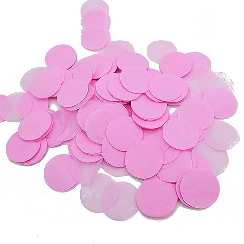 2,5 cm 1000 Stück rundes Papierkonfetti Hochzeit Tischdeko Streuherz Konfetti für Hochzeit Geburtstag Party Tischdekorationen Geburtstagsdeko für Mädchen (MC04) von LAUOFSHA