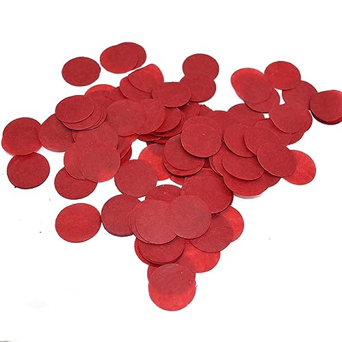 2,5 cm 1000 Stück rundes Papierkonfetti Hochzeit Tischdeko Streuherz Konfetti für Hochzeit Geburtstag Party Tischdekorationen Geburtstagsdeko für Mädchen (MC06) von LAUOFSHA