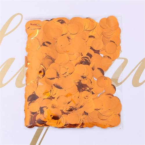 20 g/Beutel, rund, PET-Ballon, Pailletten, Konfetti, Hochzeit, Party, Wellenballfüller, transparenter Ballon, Aluminiumfolie, Papierreste, Geburtstagsdekoration für Mädchen (Bronze) von LAUOFSHA