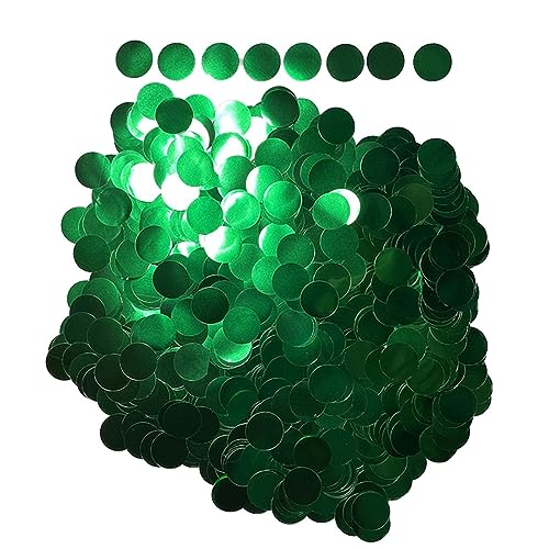 50/100 g Konfetti-Glitzer für Ballon-Party, Metallic-Konfetis, Punkte, Bastelfüller, Hochzeit, Geburtstag, Dekoration, Gold, Silber, Blau, Rosa, Geburtstagsdekoration für Mädchen (Grün, 1,5 cm, 50 g) 50/100 g Konfetti-Glitzer für Ballon-Party, Metallic-Konfetis, Punkte, Bastelfüller, Hochzeit, Geburtstag, Dekoration, Gold, Silber, Blau, Rosa, Geburtstagsdekoration für Mädchen (Grün, 1,5 cm, 50 g) von LAUOFSHA