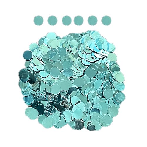 50/100 g Konfetti-Glitzer für Ballon-Party, Metallic-Konfetis, Punkte, Bastelfüller, Hochzeit, Geburtstag, Dekoration, Gold, Silber, Blau, Rosa, Geburtstagsdekoration für Mädchen (Hellblau, 1,5 cm, 50 50/100 g Konfetti-Glitzer für Ballon-Party, Metallic-Konfetis, Punkte, Bastelfüller, Hochzeit, Geburtstag, Dekoration, Gold, Silber, Blau, Rosa, Geburtstagsdekoration für Mädchen (Hellblau, 1,5 cm, 50 von LAUOFSHA