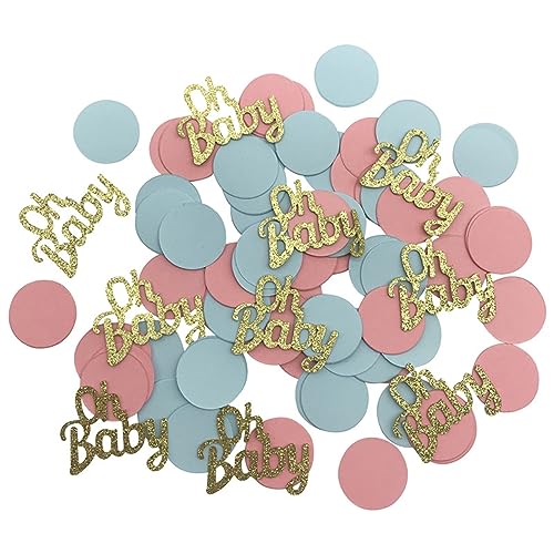 Babyparty-Dekoration, Papier-Konfetti, für Jungen, Mädchen, Happy Birthday, Hochzeit, Geschlechtsoffenbarung, Party-Tischdekoration, Geburtstagsdekoration für Mädchen (22 Stück) von LAUOFSHA