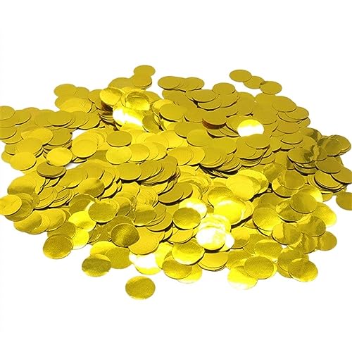 Buntes rundes Pailletten-Konfetti, Weihnachtsbaumblätter, Konfetti für Geburtstag, Weihnachten, Hochzeit, Neujahr, Party-Dekoration, Ornament, Geburtstagsdekoration für Mädchen (22 Stück) von LAUOFSHA